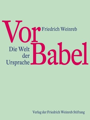 cover image of Vor Babel
